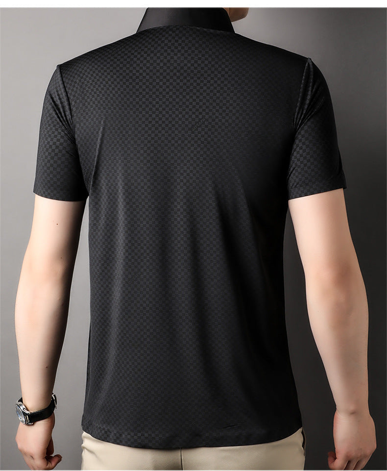 Camiseta de manga corta reductora de edad cómoda para hombre