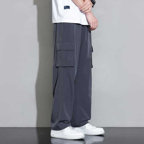 Pantalón cargo Ice Silk para hombre(COMPRA 2 ENVÍO GRATIS)