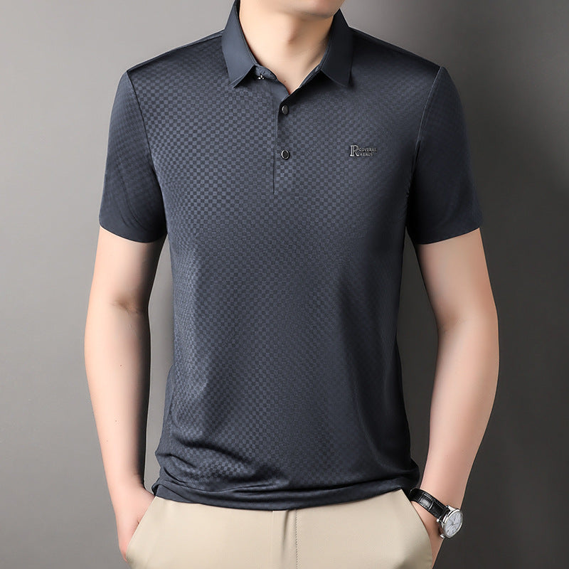 Camiseta de manga corta reductora de edad cómoda para hombre