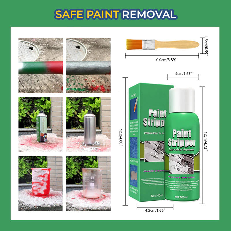 Eliminador de Pintura Eficaz para la Limpieza sin Dejar Rastro（🎁Cepillo de Regalo）
