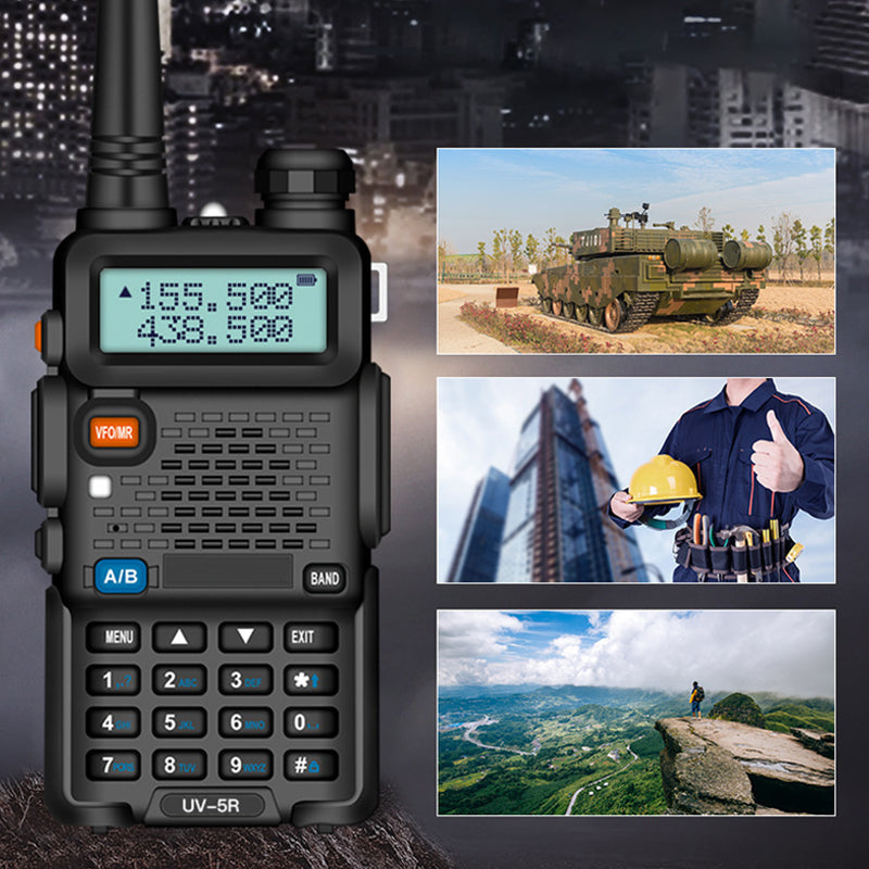 UV-5R Radioaficionado de Largo Alcance UV5R Radio de Dos Vías Walkie de Doble Banda