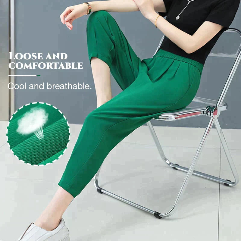 Pantalones Rectos Transpirables y Elásticos para Mujer