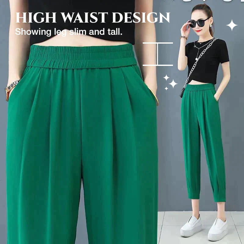 Pantalones Rectos Transpirables y Elásticos para Mujer