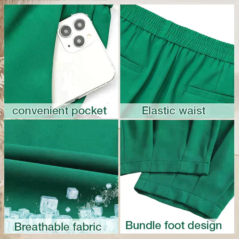 Pantalones Rectos Transpirables y Elásticos para Mujer