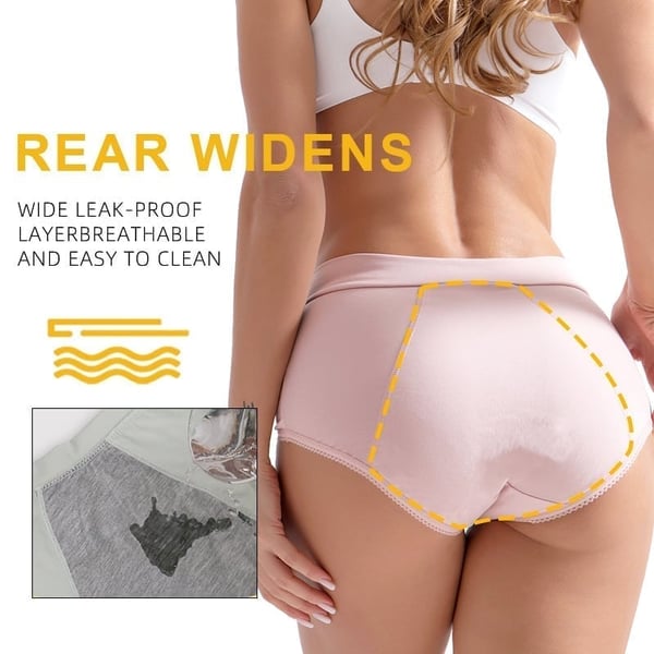 🩲 Ropa interior de talle alto a prueba de fugas: protección confiable contra fugas, cómoda cintura alta✅