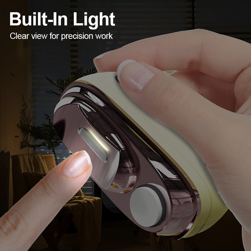 💅✨ ¡OFERTA 50% OFF! Cortaúñas Eléctrico 2 en 1 con Luz LED – Corte Seguro, Limado Suave y Uñas Perfectas en Casa 🔥🌸