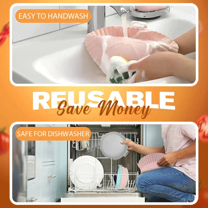 Bandeja de Silicona 100% Comestible para Freidora de Aire