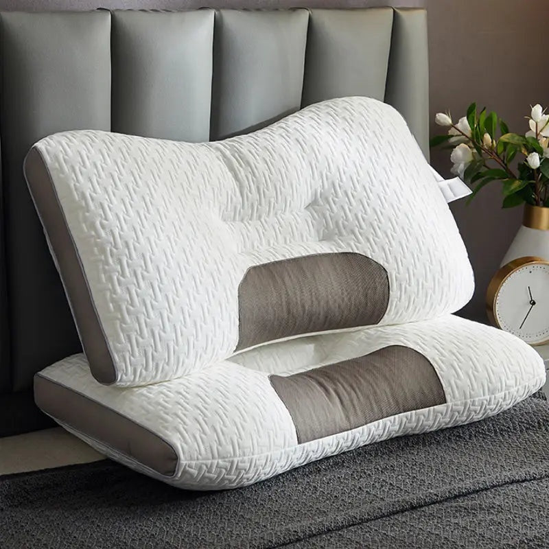 Almohada de masaje antibacteriana de soporte para el cuello que ayuda a dormir
