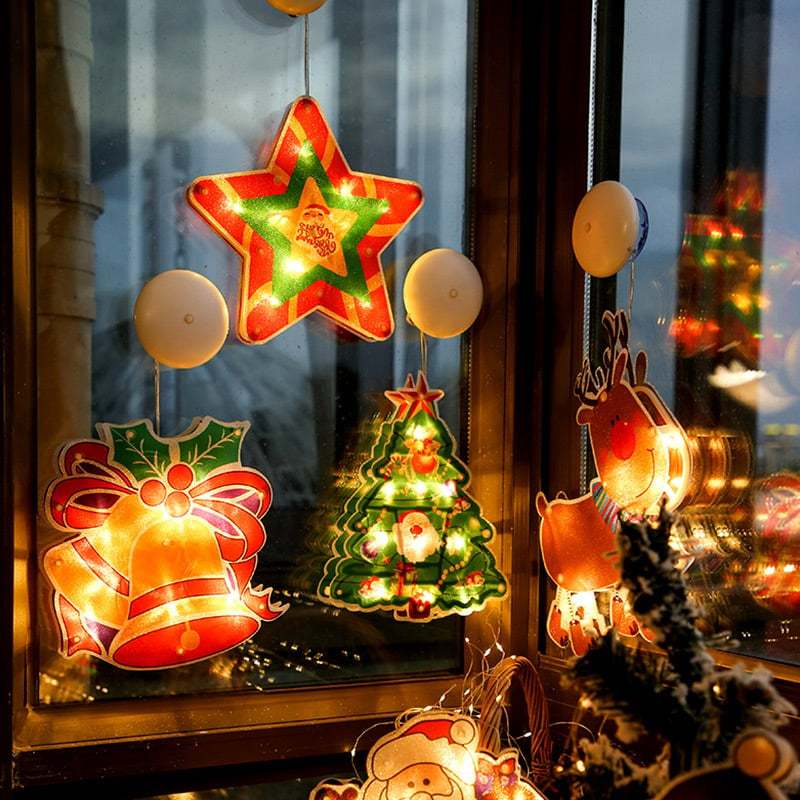 🎄Venta de Navidad anticipada - à Cup de succión para la ventana de Navidad🎅