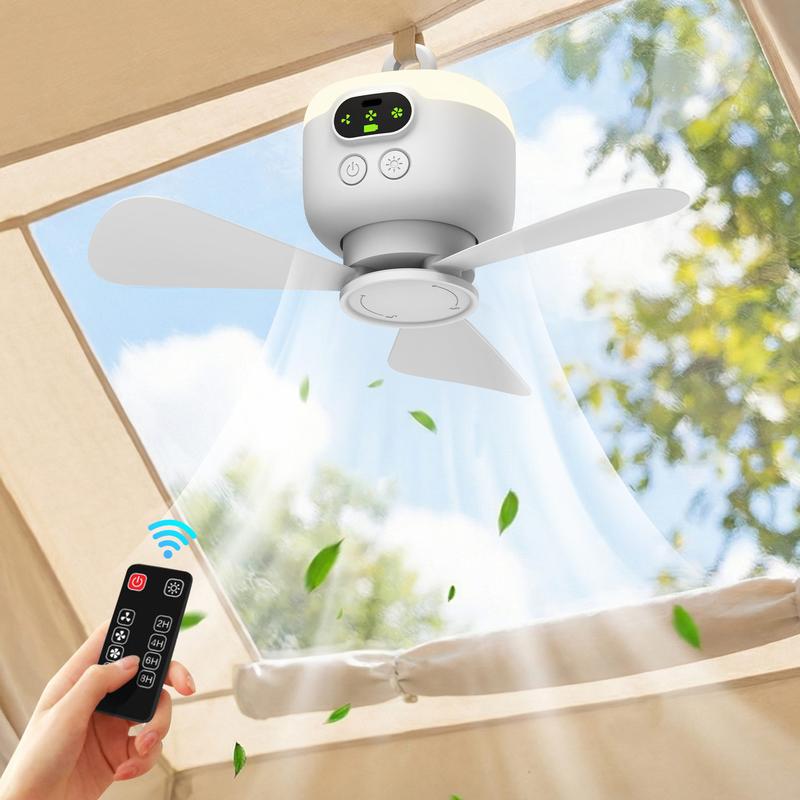 ⏰ ¡Oferta por tiempo limitado: 50% DE DESCUENTO en un ventilador de techo recargable con luces LED! 🌬️✨