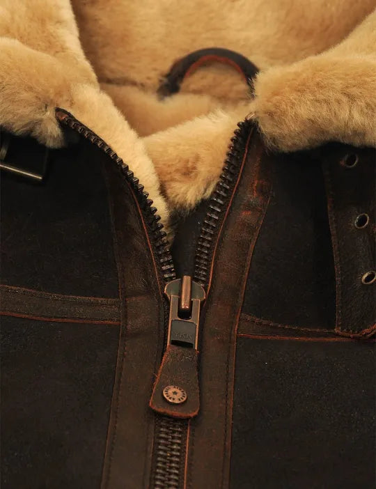 CHAQUETA BOMBER DE PIEL DE OVEJA