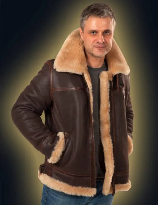CHAQUETA BOMBER DE PIEL DE OVEJA