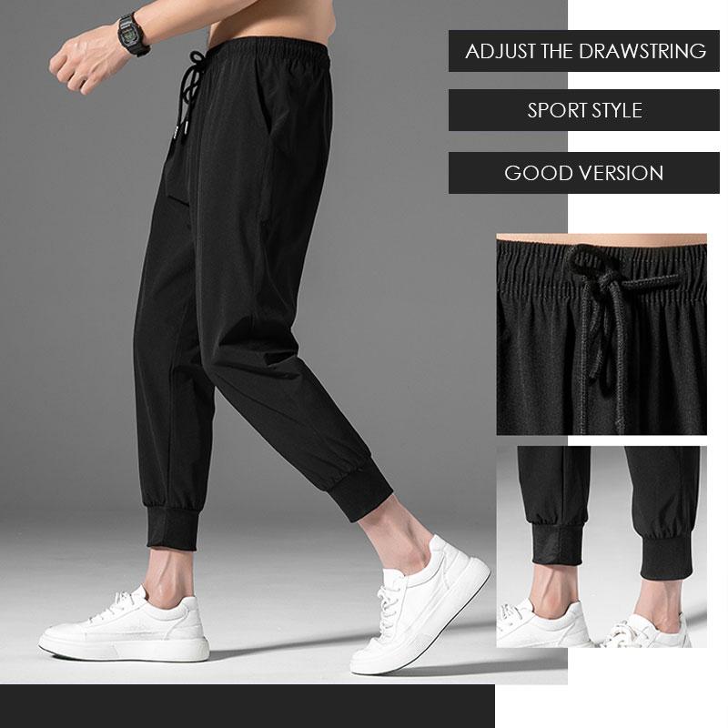 PANTALONES CASUALES TRANSPIRABLES DE SEDA HELADA