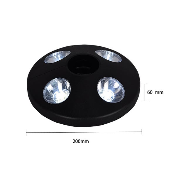 Mesa de Comedor de Jardín Luz de Disco