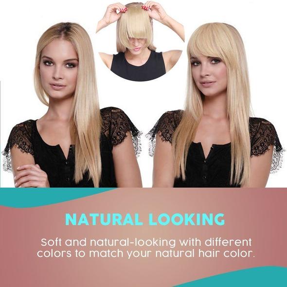 Extensiones de cabello con flequillo 3D sin costuras