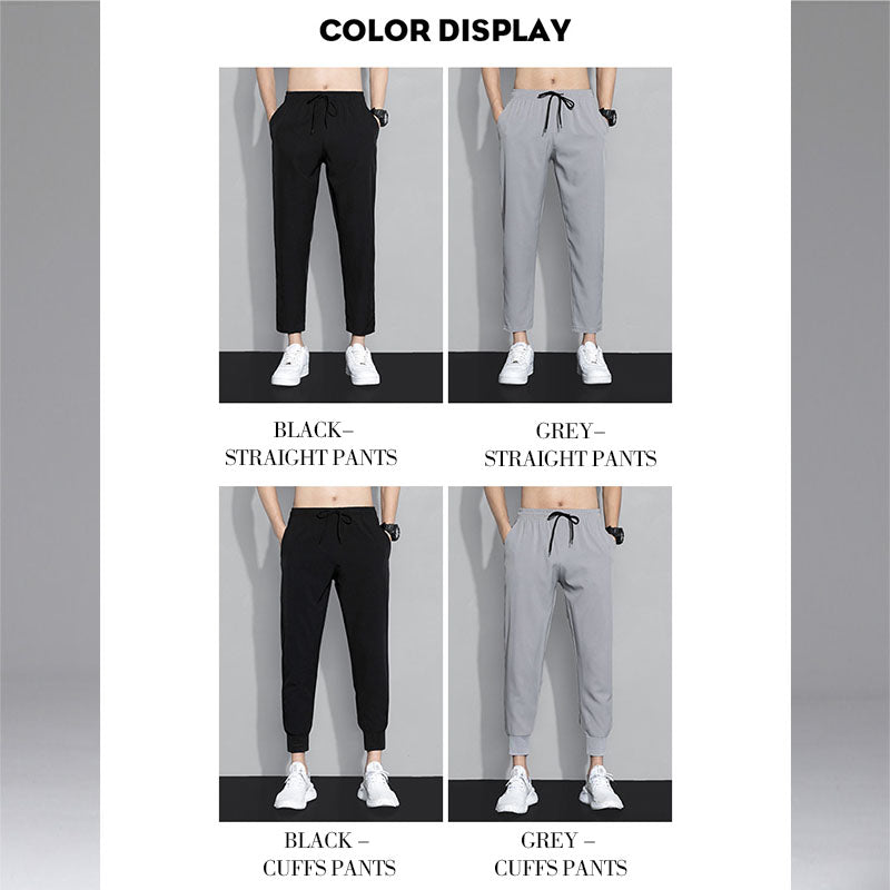 PANTALONES CASUALES TRANSPIRABLES DE SEDA HELADA