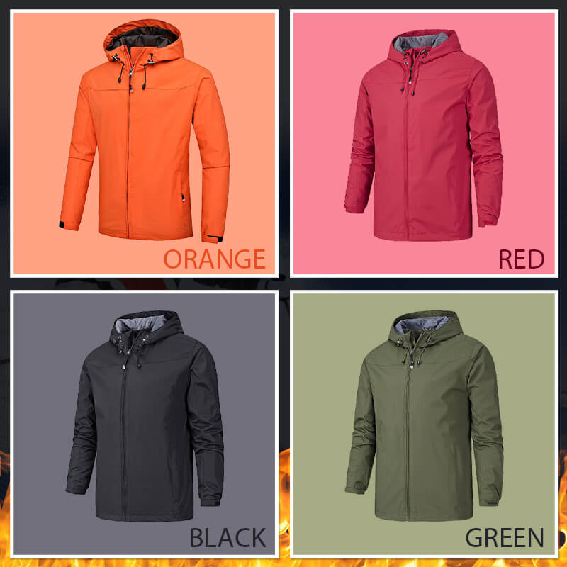 Chaqueta cortaviento impermeable unisex