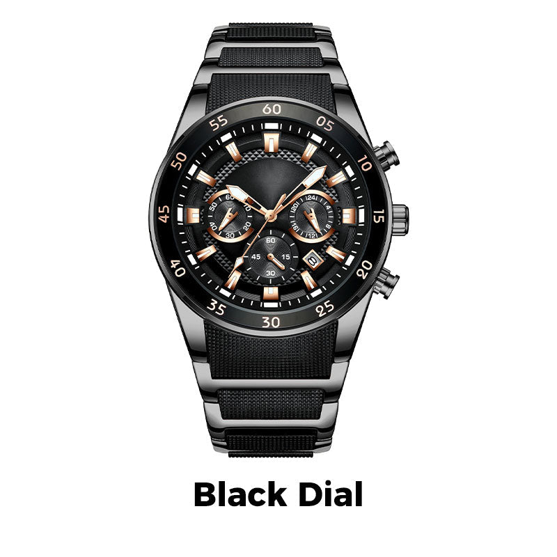💎Reloj de cuarzo multifuncional resistente al agua para hombre