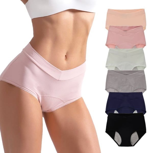 🩲 Ropa interior de talle alto a prueba de fugas: protección confiable contra fugas, cómoda cintura alta✅