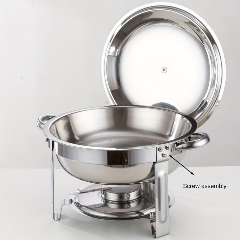 🔥🍲 ¡50% OFF! Olla Buffet de Acero Inoxidable con Calentador – Ideal para Fiestas y Eventos 🇲🇽✨