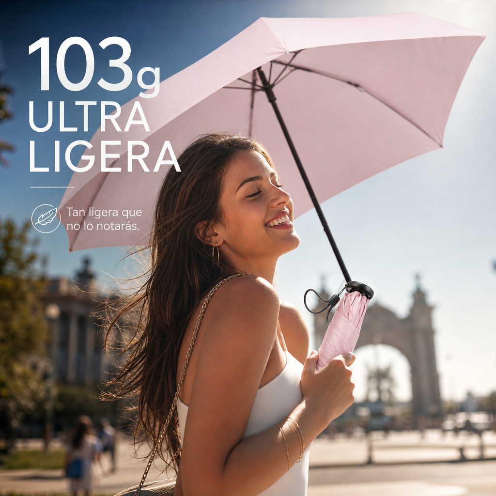 🥳¡OFERTA ESPECIAL 2026 - 50% DE DESCUENTO!🥳 Paraguas Compacto Ultraligero para Todo Tipo de Clima