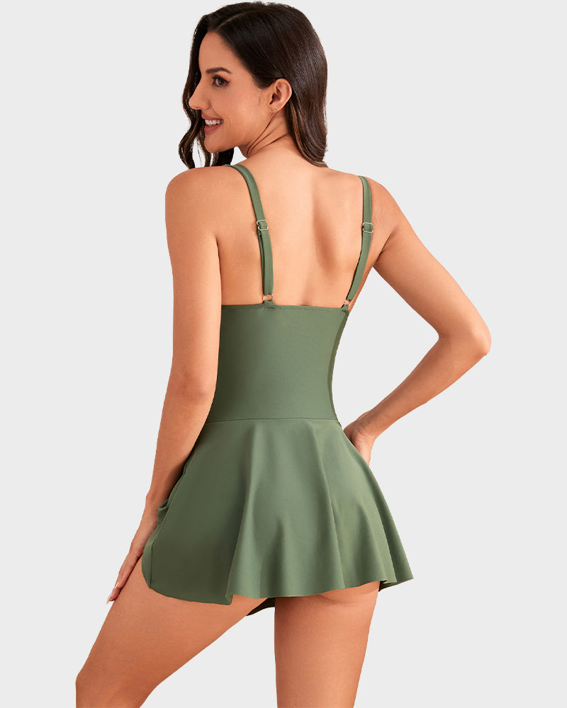 👙Última oportunidad: 50% DE DESCUENTO💃Bañador de una pieza para mujer con control de abdomen y cierre de nudo