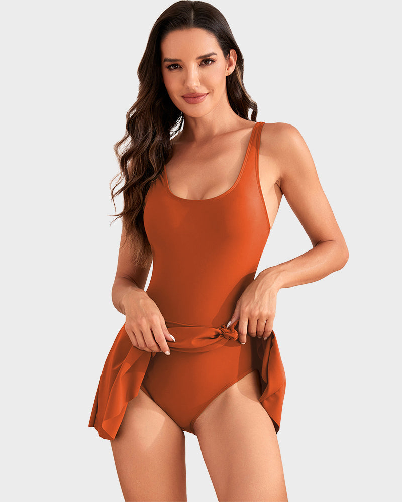 👙Última oportunidad: 50% DE DESCUENTO💃Bañador de una pieza para mujer con control de abdomen y cierre de nudo