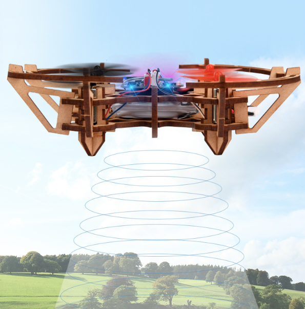 ✈️ Kit de montaje de dron de madera para niños 🎁