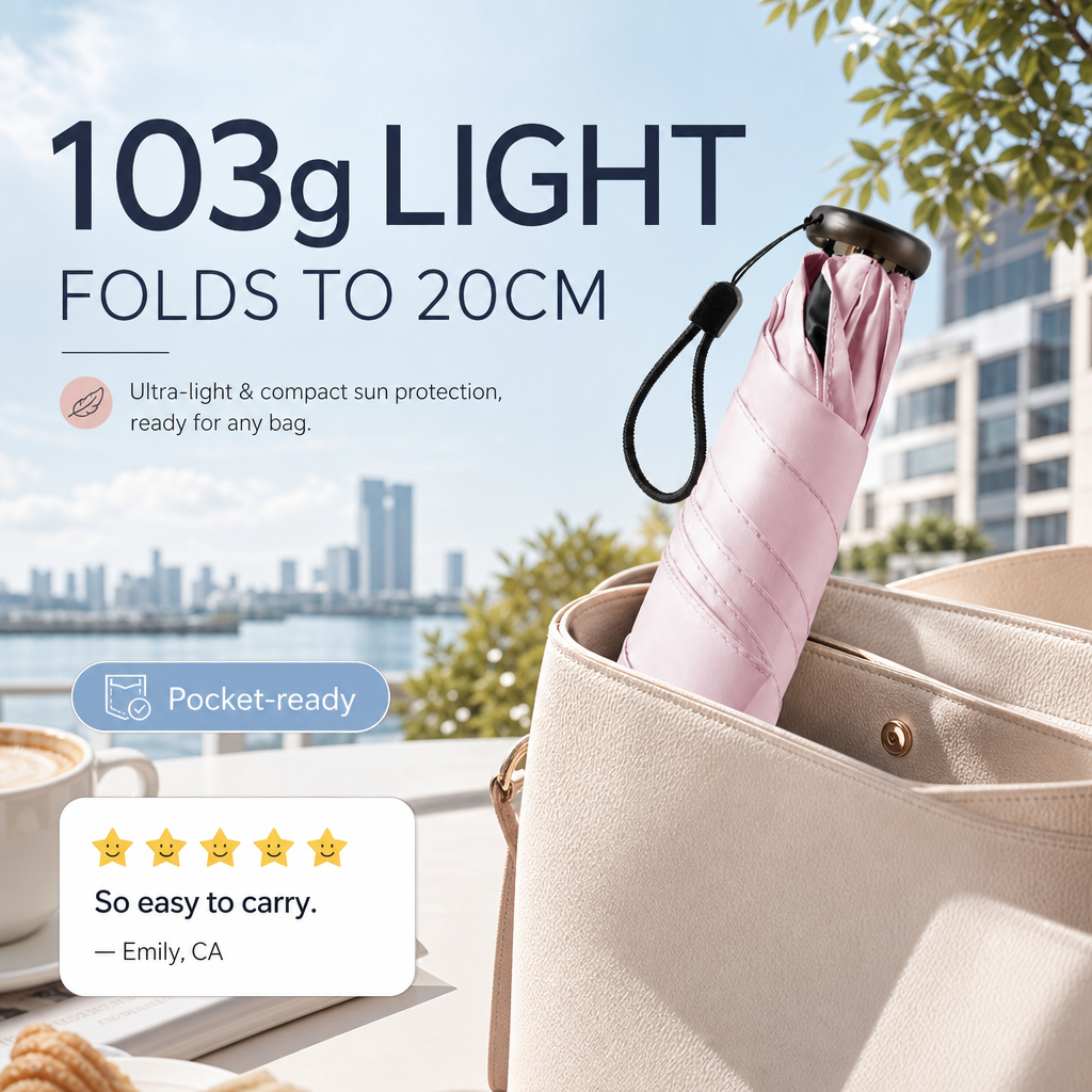 🥳¡OFERTA ESPECIAL 2026 - 50% DE DESCUENTO!🥳 Paraguas Compacto Ultraligero para Todo Tipo de Clima