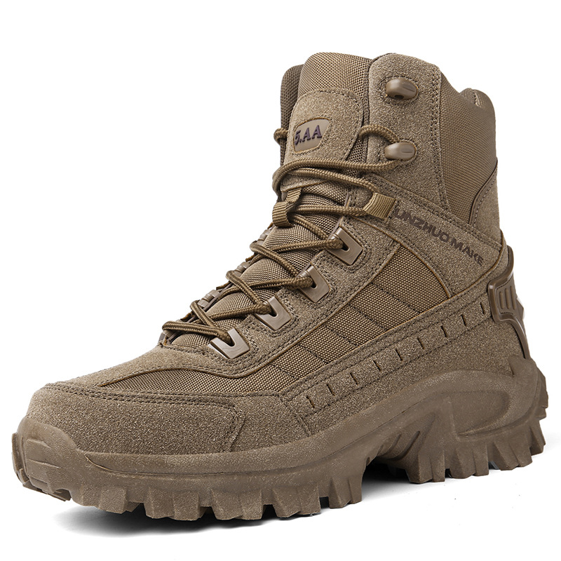 Botas de combate de trabajo antiperforación impermeables al aire libre para hombre Botas del ejército (Envío gratuito)