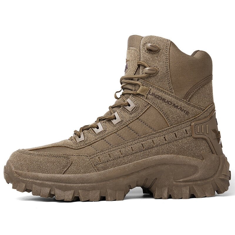 Botas de combate de trabajo antiperforación impermeables al aire libre para hombre Botas del ejército (Envío gratuito)