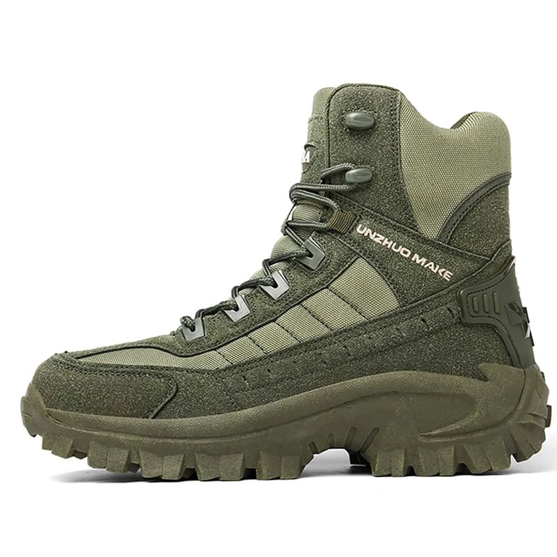 Botas de combate de trabajo antiperforación impermeables al aire libre para hombre Botas del ejército (Envío gratuito)