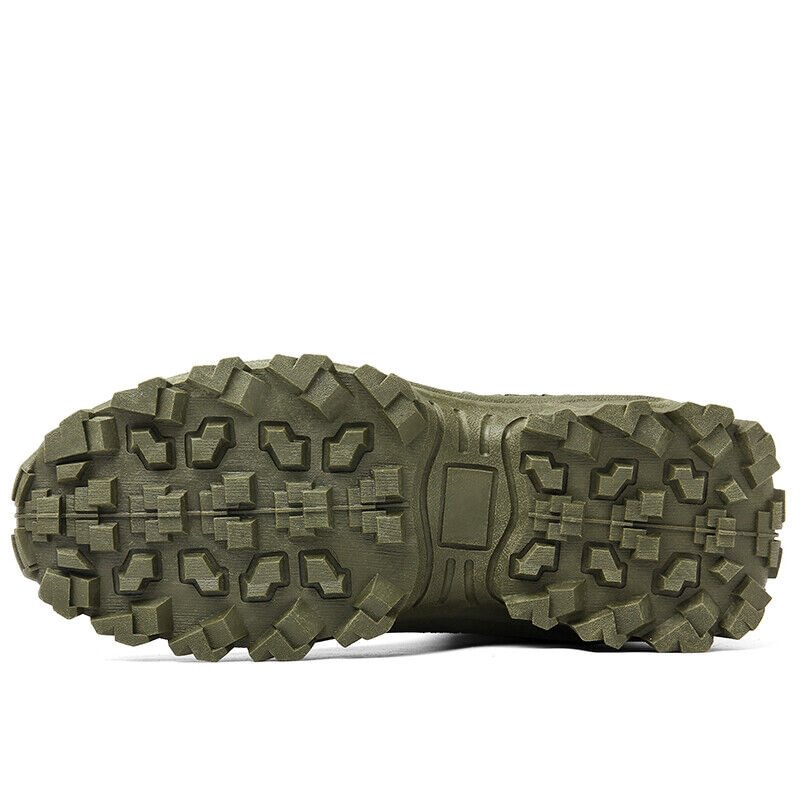Botas de combate de trabajo antiperforación impermeables al aire libre para hombre Botas del ejército (Envío gratuito)