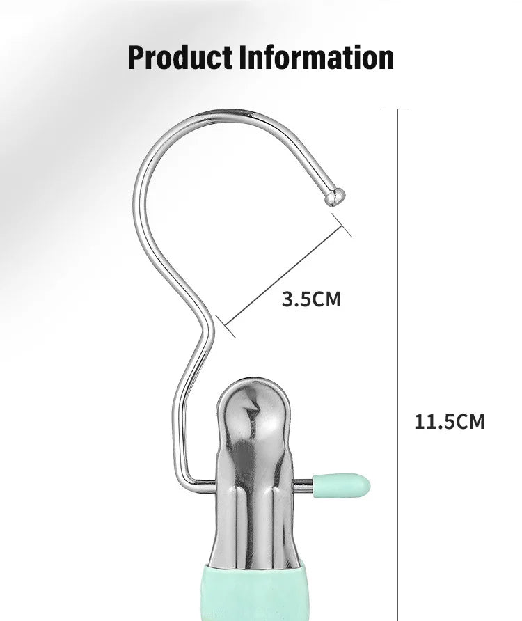 Ganchos/clips para colgar de acero inoxidable