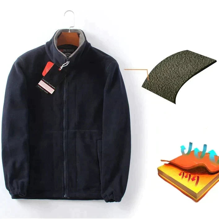 Chaqueta con capucha de forro polar de doble capa [¡Venta de liquidación!-50% REBAJADO＆Envío gratis]