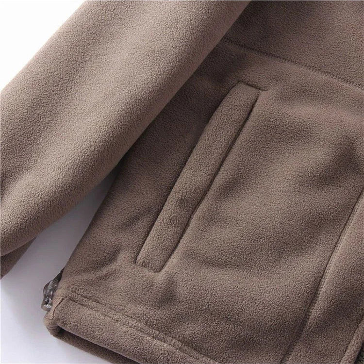 Chaqueta con capucha de forro polar de doble capa [¡Venta de liquidación!-50% REBAJADO＆Envío gratis]