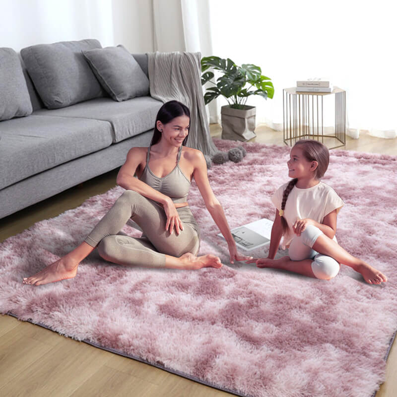 Oferta de Año Nuevo🔥Alfombra de suelo de felpa con degradado de color