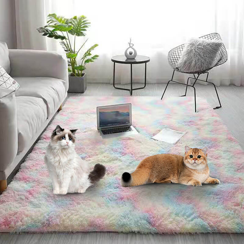 Oferta de Año Nuevo🔥Alfombra de suelo de felpa con degradado de color