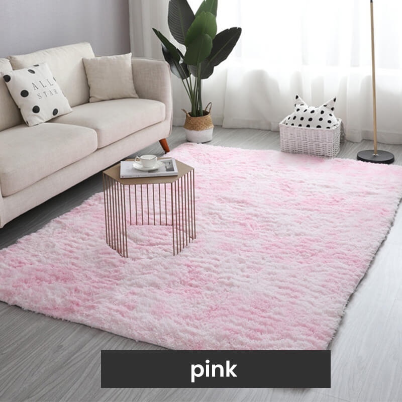 Oferta de Año Nuevo🔥Alfombra de suelo de felpa con degradado de color