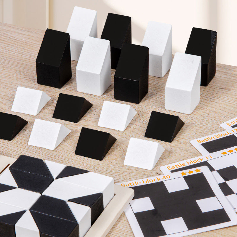 Puzzle Ocultos Bloques de Construcción Puzzle Juguetes Para Cultivar la Capacidad de Imaginación Espacial de los Niños Parent-Child Interactive BoardGame