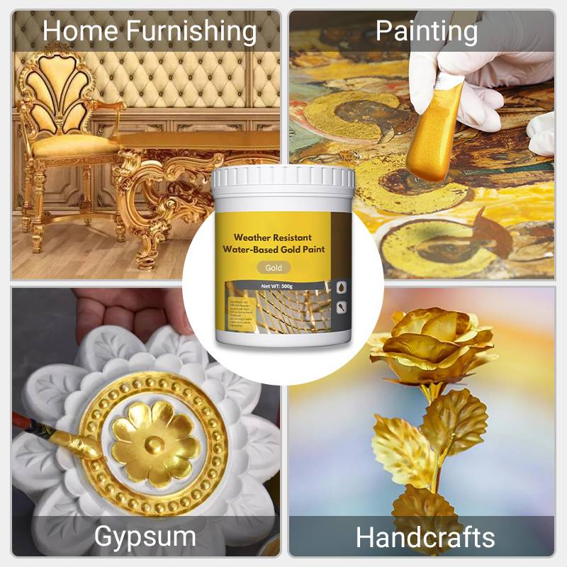 🔥✨ ¡50% OFF por Tiempo Limitado! Pintura Dorada al Agua con Efecto Metálico Premium – Brillo Profesional 🎨💎