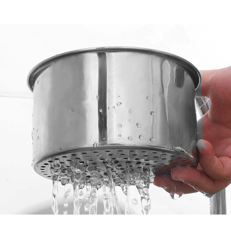 Cesta coladora de acero inoxidable con forma de cisne para fregadero