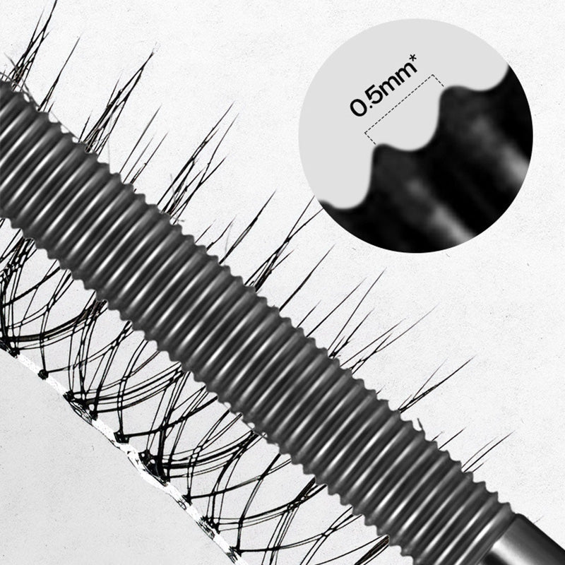 Máscara de Pestañas 3D de Volumen y Curvatura con Varita de Metal - Impermeable y Duradero