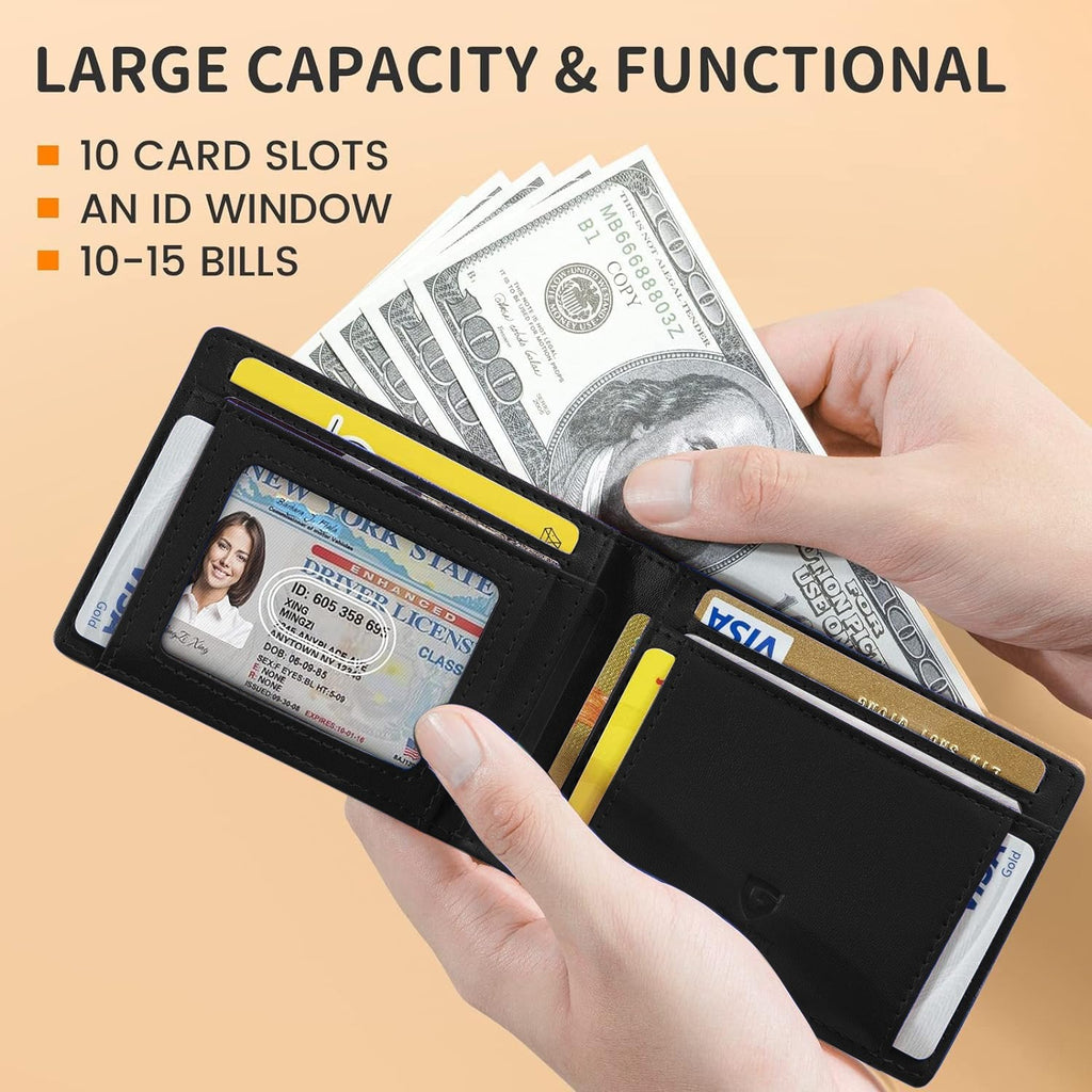 💼🛡️ ¡Mantén tus tarjetas seguras con estilo! Cartera RFID ultradelgada y elegante