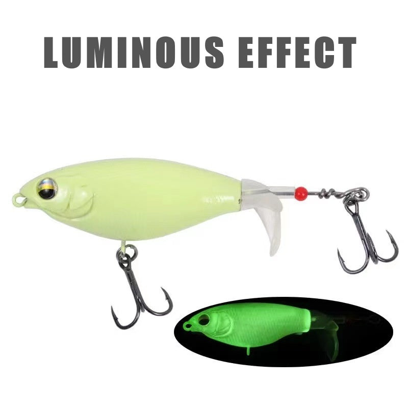 🎣🎉Última venta 50% de descuento🐠Señuelo de superficie con hélice de 6,5 g/12 g, anzuelo biónico🎣