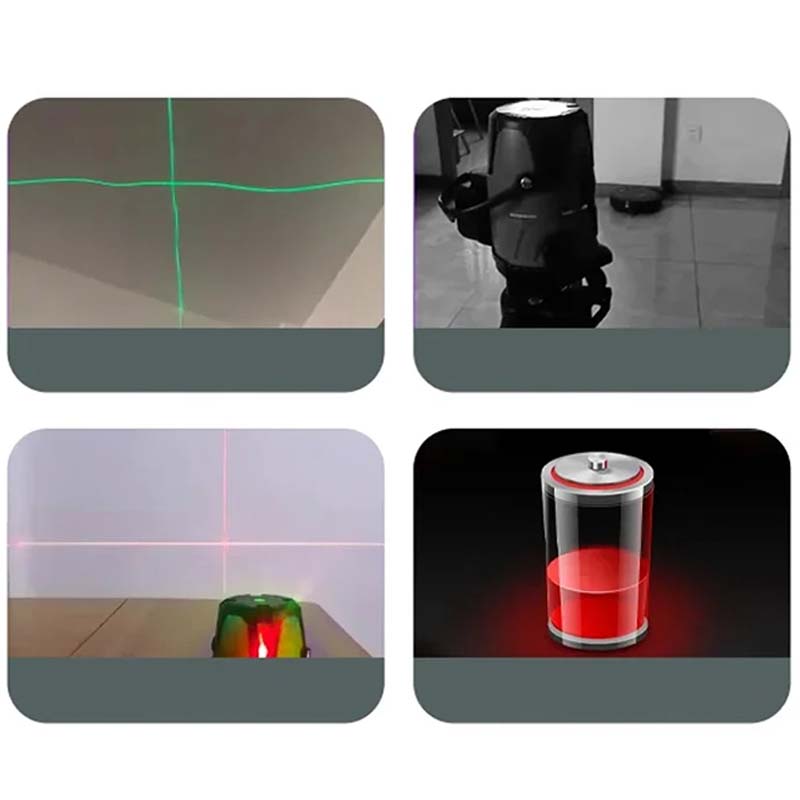 🔥50 % DE DESCUENTO🔥 Nivel láser infrarrojo en ángulo recto de 90 grados ——Regalo gratis: Soporte