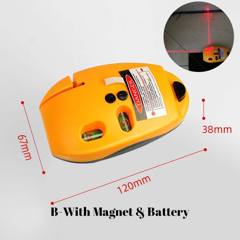 🔥50 % DE DESCUENTO🔥 Nivel láser infrarrojo en ángulo recto de 90 grados ——Regalo gratis: Soporte