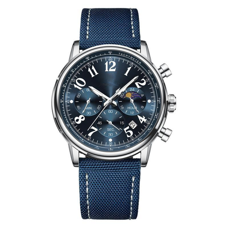 Reloj de cuarzo luminoso resistente al agua para hombre.