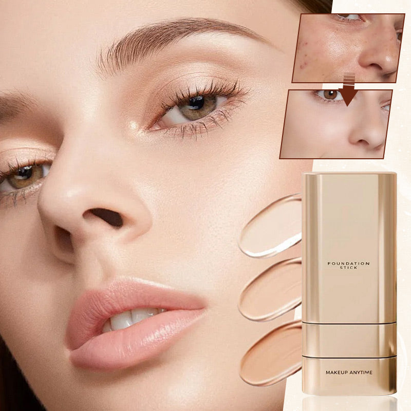 ✨Oferta especial compre 2 y llévese 1 gratis✨Base de maquillaje en barra de doble punta, impecable y de larga duración