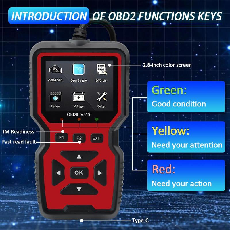 Escáner OBD2 para Diagnóstico de Motor del Auto